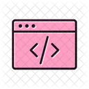 Website Coding  Icon