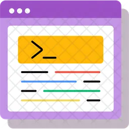 Website Coding  Icon
