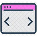 Website Coding  Icon