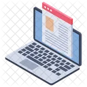 Website Content Article Writing Online Content Icon