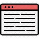 Webpage Article Content Icon