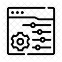 Website Control Dashboard Settings Icon