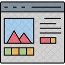 Website Dashboard Layout Sitemap Icon