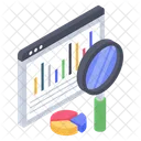 Web Data Analysis Data Analysis Seo Performance Icon