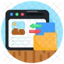 Data Transfer Website Data Transfer Site Transfer Icon