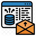 Website Datenbank Website Server E Mail Symbol