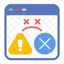 Webpage Warning Seo Icon