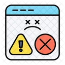 Webpage Warning Seo Icon