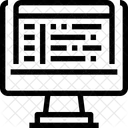 Codierung Website Entwicklung Icon