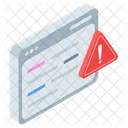 ウェブサイトエラー  アイコン