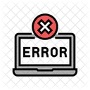 Error Laptop Display Icon