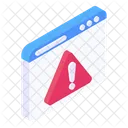 Website Error Web Alert Web Warning Icon