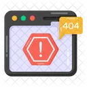 Blocked Website Website Error 404 Error Icon