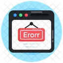 Website Error Web Error Site Error Icon
