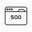 Website Error 500  Icon