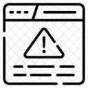 Website Fehler Website Problem Web Fehler Symbol