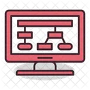 Website Flow Wireframing Layout Icon