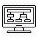 Website Flow Wireframing Layout Icon