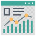 Website Graph Online Chart Web Analysis Icon