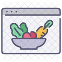 Website healthy food  Icon
