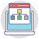 Website Hierarchie Sitemap Symbol