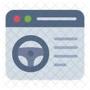 Website Driving School Online Icon