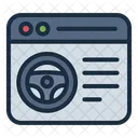 Website Driving School Online Icon