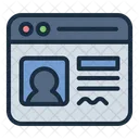 Website Profile Online Icon