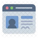 Website Profile Online Icon