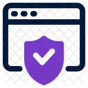 Website Protection Safety Icon