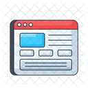 Website Webpage Web Mockup Icon
