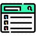 Layout List Search Icon