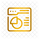 Website Statistics Presentation Icon