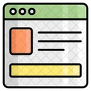 Webpage Layout Design Icon