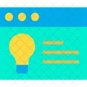 Website Idea Hosting Idea Webpage Content Icon