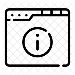 웹사이트 정보  아이콘