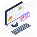 Webstatistiken Web Infografik Online Daten Symbol