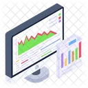 Web Statistics Website Infographic Online Data Icon