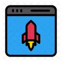 Website Launching  Icon