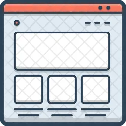 Website layout  Icon