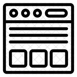 웹사이트 레이아웃  아이콘
