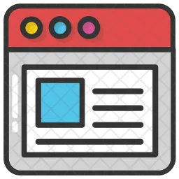 Website Layout  Icon