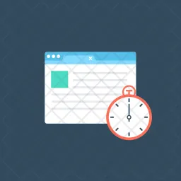 Website Load Time  Icon