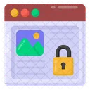 Protected Website Private Web Website Lock Icon