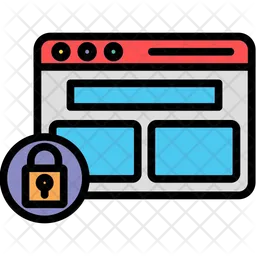 Website locked  Icon