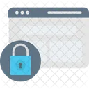 Website Locked Browser Internet Icon