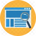 Website Lupe SEO Suche Symbol