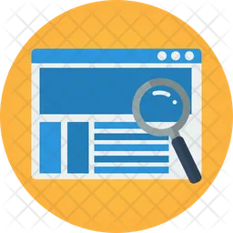 Website Magnifier  Icon