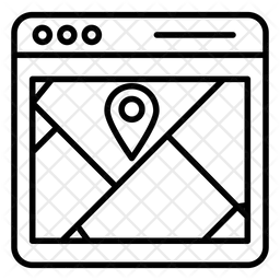 웹사이트 지도  아이콘