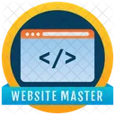 Website Master Badge Website Emblem Reward Icon
